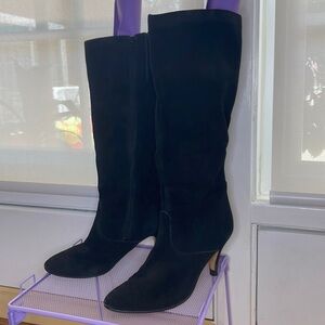 Vintage Calf High Suede Boots